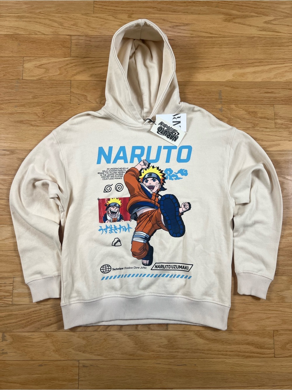 Zara Kids Naruto Shippuden Graphic Hoodie NWT Size 13-14
